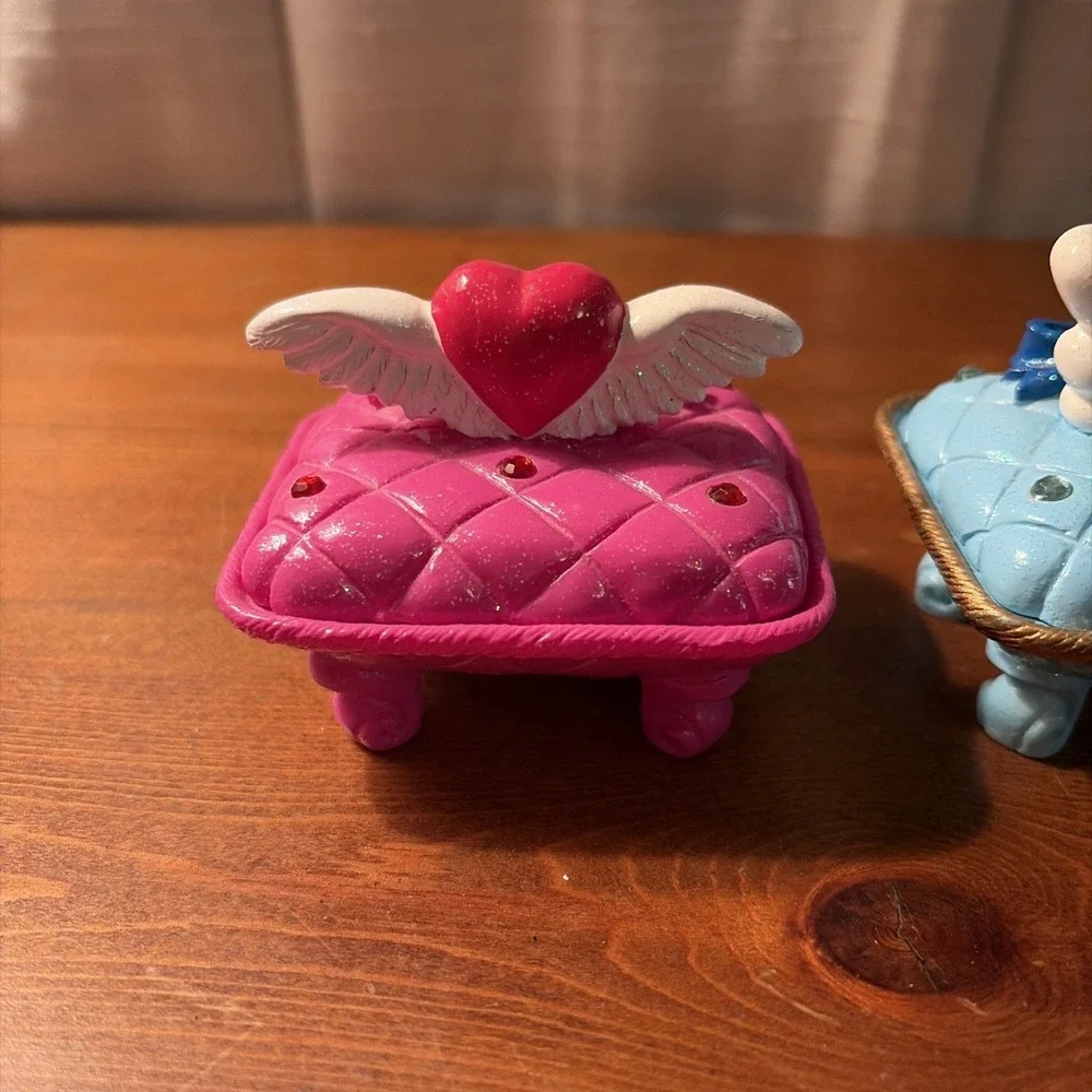 VINTAGE CLAIRES Y2K 2002 TRINKET BOXES‎ LOT OF 5
